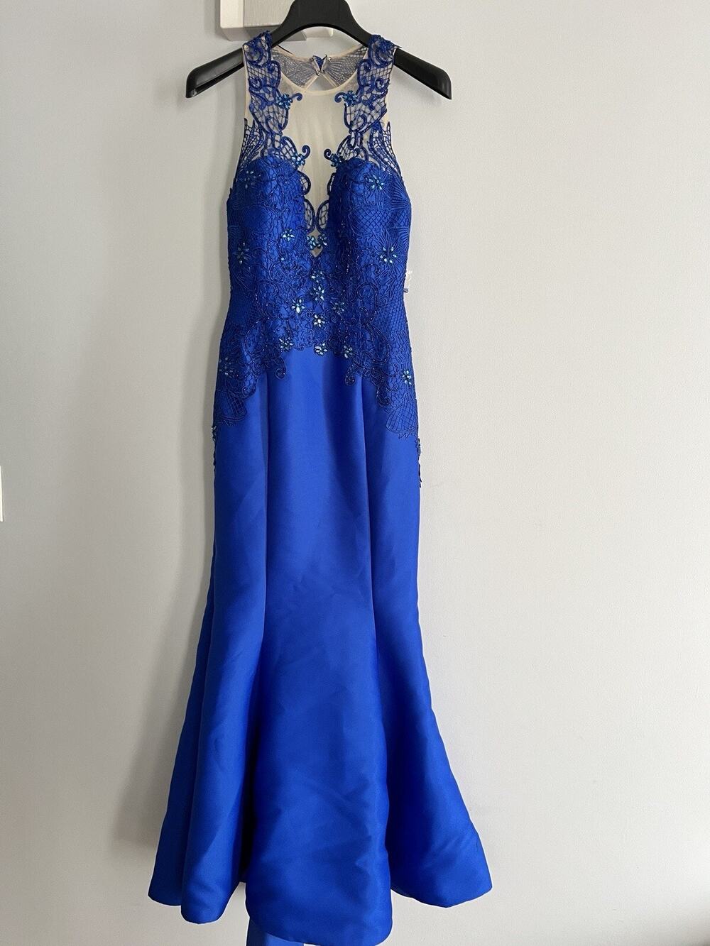 glamour by terani couture mermaid dress size 4 prom wedding